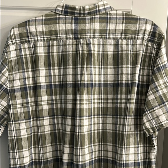 Barbour Green and White Plaid Button Down Shirt - Picture 6 of 6